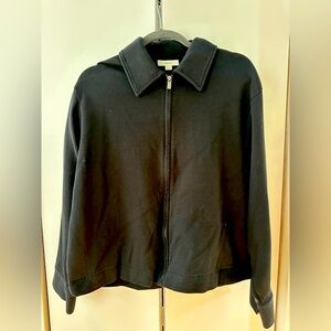 Vince Women's Black Zip-Up Jacket